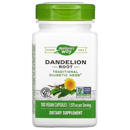 Nature's Way, Dandelion Root, 525 mg, 100 Vegetarian Capsules (1 PACK)