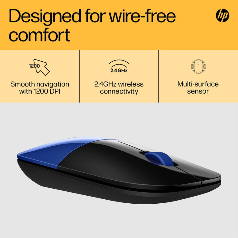 HP Z3700 Wireless Mouse - Blue (V0L81AA)