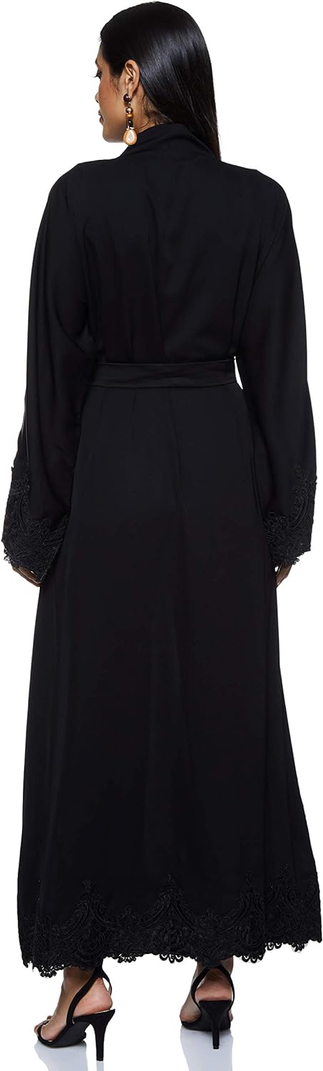 Nukhbaa Women's Abaya, Black