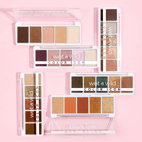 Wet 'N' Wild, Color Icon 5-Pan Palette, Eyeshadow Palette, 5 Richly Pigmented Colors For Everyday MakEUp, Long-Lasting And Easy To Blend Formula, Walking On Eggshells
