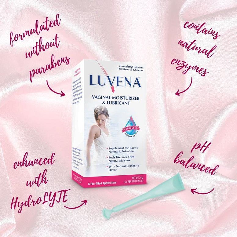 LUVENA Vaginal Moisturizer & Lubricant 2 Pack 6ct