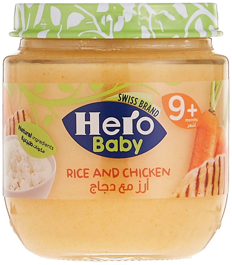 Hero Baby Rice and Chicken Jar for 9+ months, 120 gm