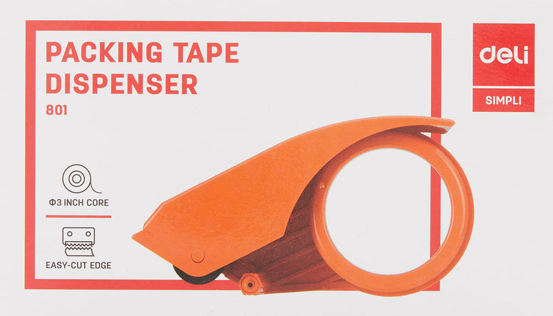 Deli E801 Packing Tape Dispenser Anti-Corrosion Blade And High Quality Abs Material For Extra Durability