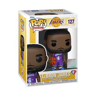 Funko Pop! Basketball: NBA Lakers- LeBron James (City Edition 2021), Action Figure - 57628, Multi Color