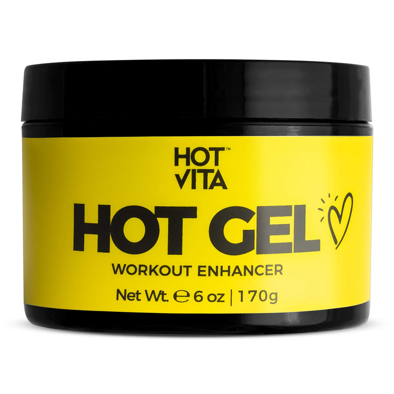 Hot Vita Hot Gel ThermoActive - Workout Enhancer Sweat Cream with Coconut oil, Jojoba Seed Oil, Coffee Arabica Seed Extract, Olive Oil and Green Tea Leaf Extract for Women (6 Ounce)