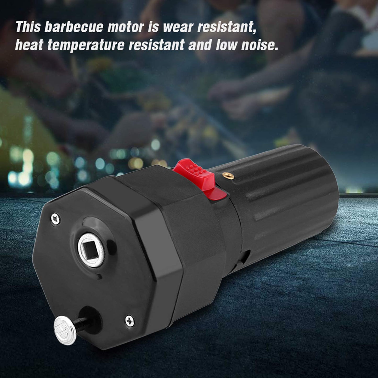 1.5V BBQ Roast Motor,Solid Barbecue Rotisserie Rotator Turn Around Barbecue Rotator Motor BBQ Roast Bracket Accessory