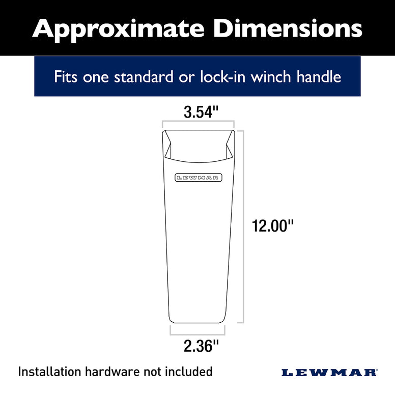 Lewmar Winch Handle Holder, Grey, Standard