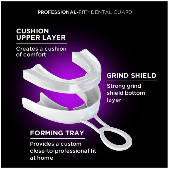 Dentek Professional-Fit, Maximum Protection Dental Guard For Teeth Grinding, 1 Count