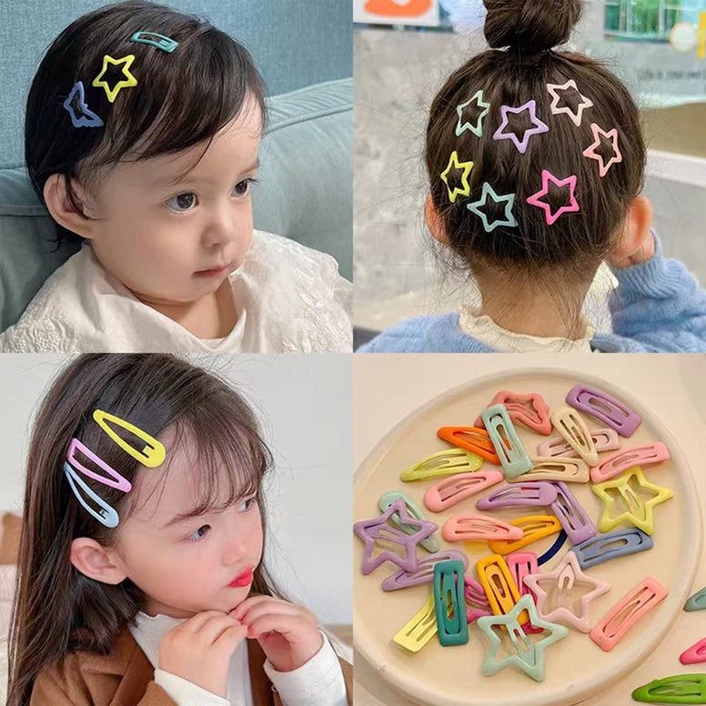 LNYSOTX 70 Pieces Hair Bands Headbands Clips Set for Girls Colorful Hair Barrette Hair Bands Metal Cute Fruit Animal Snap Hair Clips for Girls, Toddlers, Kids