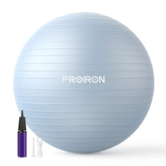 PROIRON Yoga Ball Anti-Burst Exercise Ball Chair with Quick Pump Slip Resistant Gym Ball Supports 500KG Balance Ball for Pilates Yoga Birthing Pregnancy Stability Gym Workout Training (55-75cm)