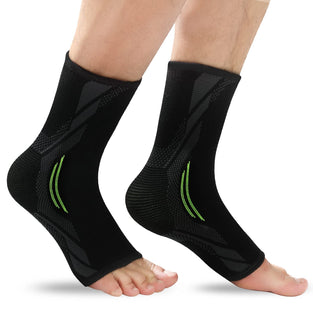 KASTWAVE Ankle Brace Compression, 1 Pair Ankle Sleeve for Sprained Ankle, Injury Recovery, Joint Pain, Achilles Tendonitis Support, Plantar Fasciitis Sock Reduce Swelling, Heel Spur Pain (XL)