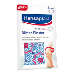 Hansaplast Blister Plaster, Immediate Pain Relief, 5 Strips + Free Plaster Box