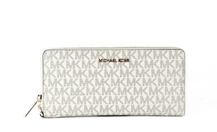 Michael Kors Women's Jet Set Travel Wallet, Vanilla, One size