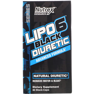 Nutrex Research, Lipo-6 Black Diuretic, 80 Black-Caps