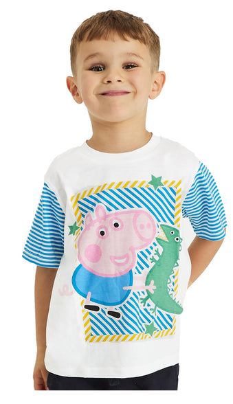 Boys George Pig T Shirts Tops 2 Pack 18-24M
