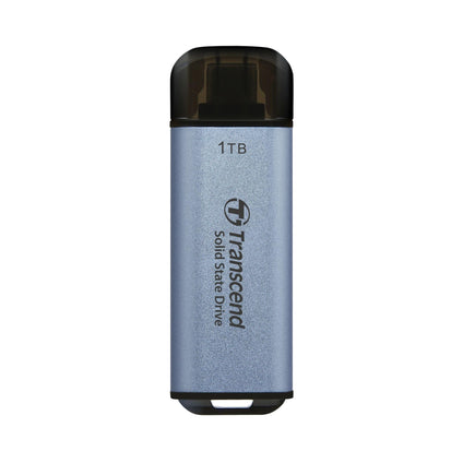 Transcend Portable SSD ESD300C 1TB USB Type-C 10Gbps PS4/PS5 Compatible, Blue - TS1TESD300C