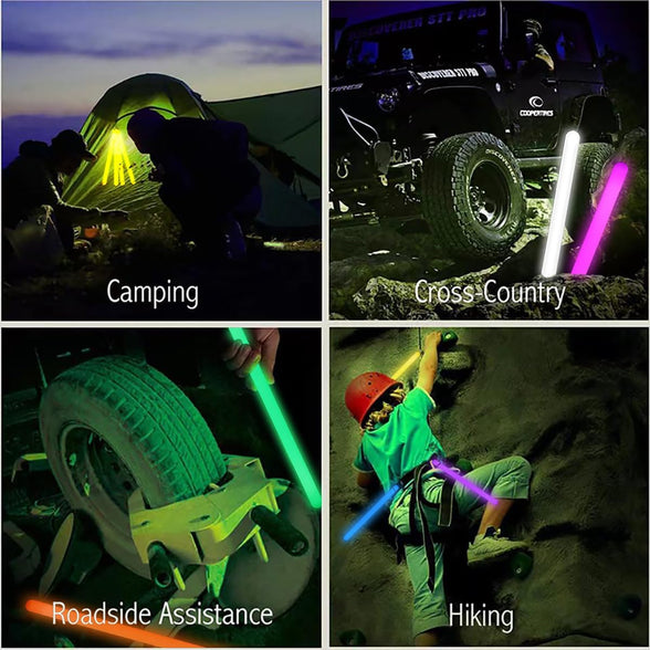 YOFOBU 16 Inch Industry Grade Glow Sticks Bulk 5 PCS Bright Jumbo Light Sticks Glow in The Dark Emergency Huge Glow Sticks for Camping,Hiking,Hurricane, Earthquake, Survival Kit Accessories