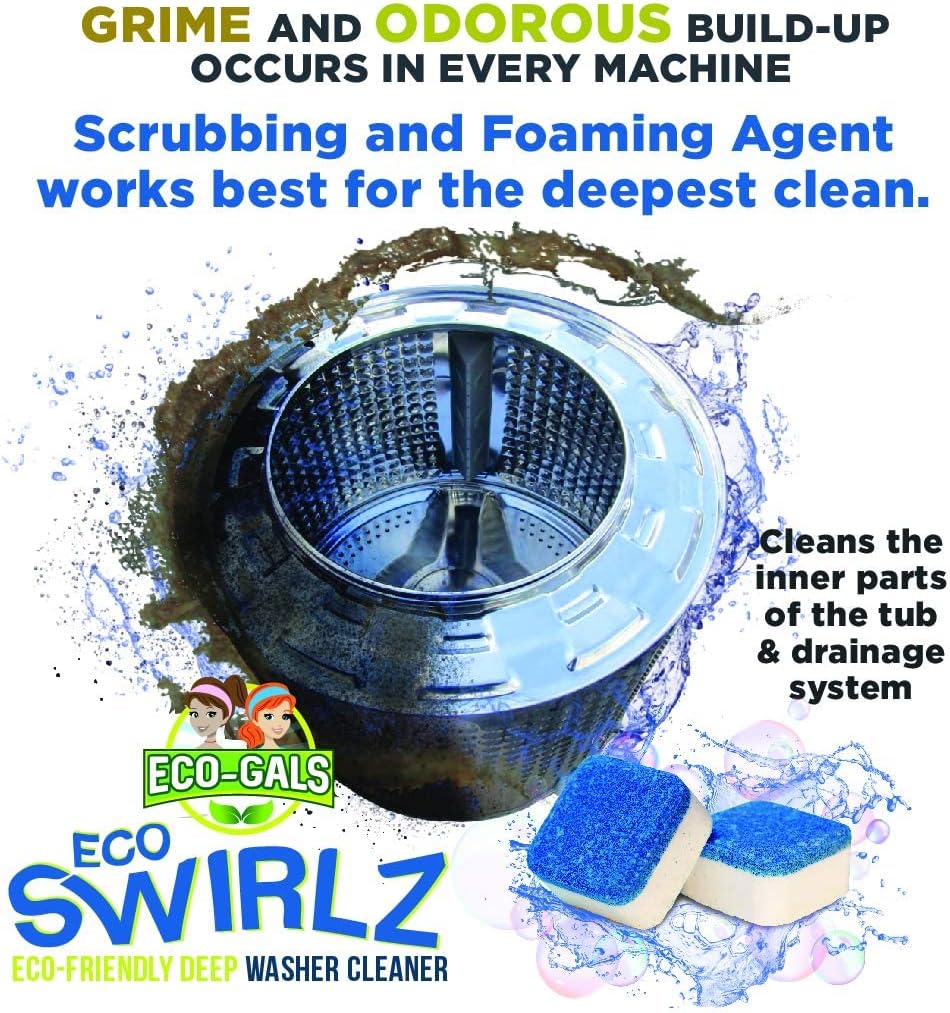 Eco-Gals Eco Swirlz Washing Machine Cleaner, 24 Count