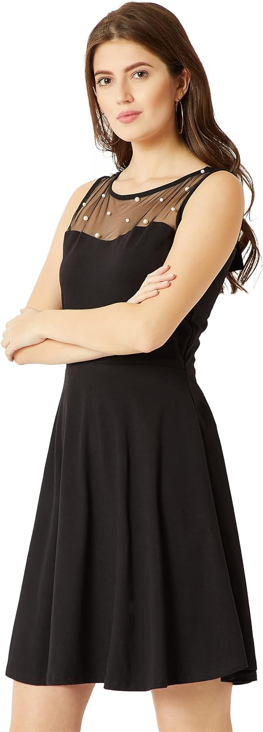 Miss Olive Women's Cotton Skater Mini Dress