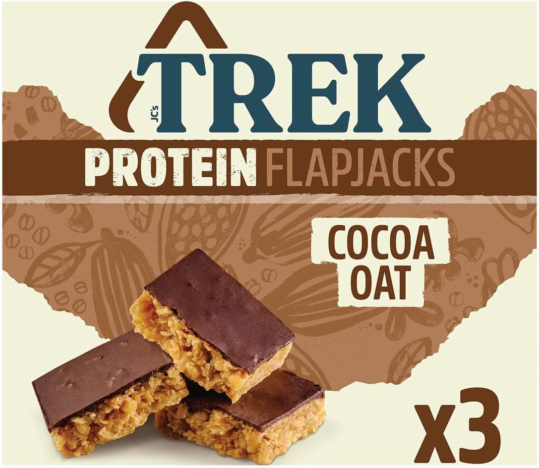 TREK Protein Oat bar - Cocoa Oat - Plant-based power - Gluten Free - 50g x 3 bars