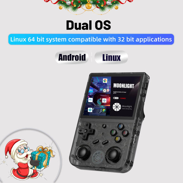 Aivuidbs RG353V Retro Handheld Game with Dual OS Android 11 and Linux,RG353V with 64G TF Card Pre-Installed 4452 Games Supports 5G WiFi 4.2 Bluetooth Online Fighting,Streaming and HDMI