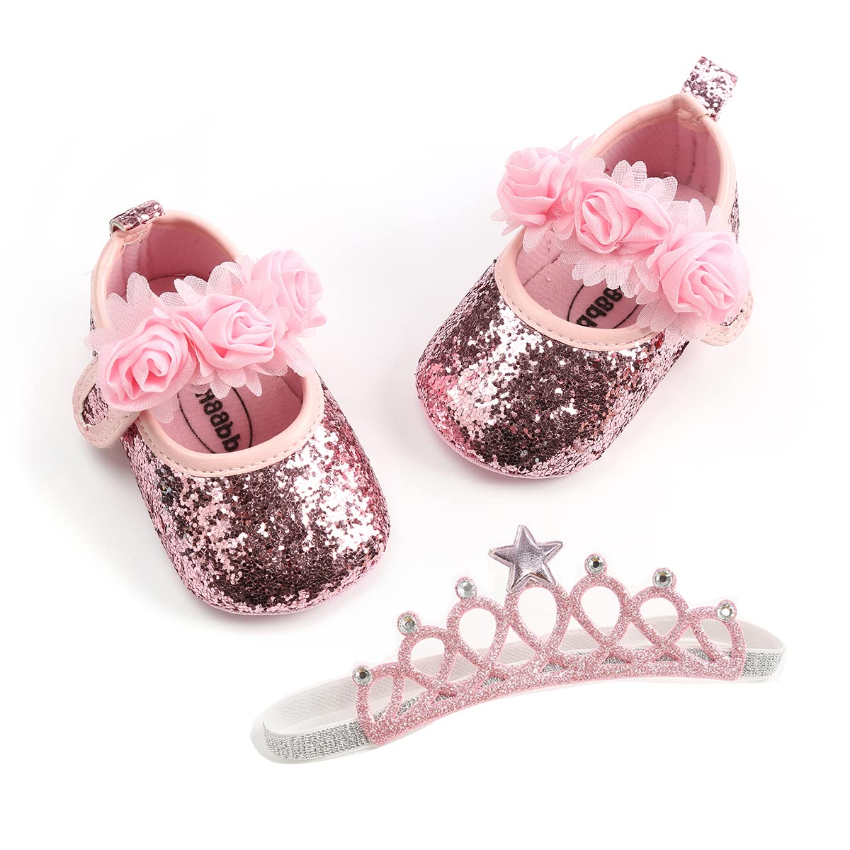 Ohwawadi Infant Baby Boys Girls Slippers Cozy Fleece Booties Soft Bottom Warm Cartoon Socks Newborn Crib Shoes