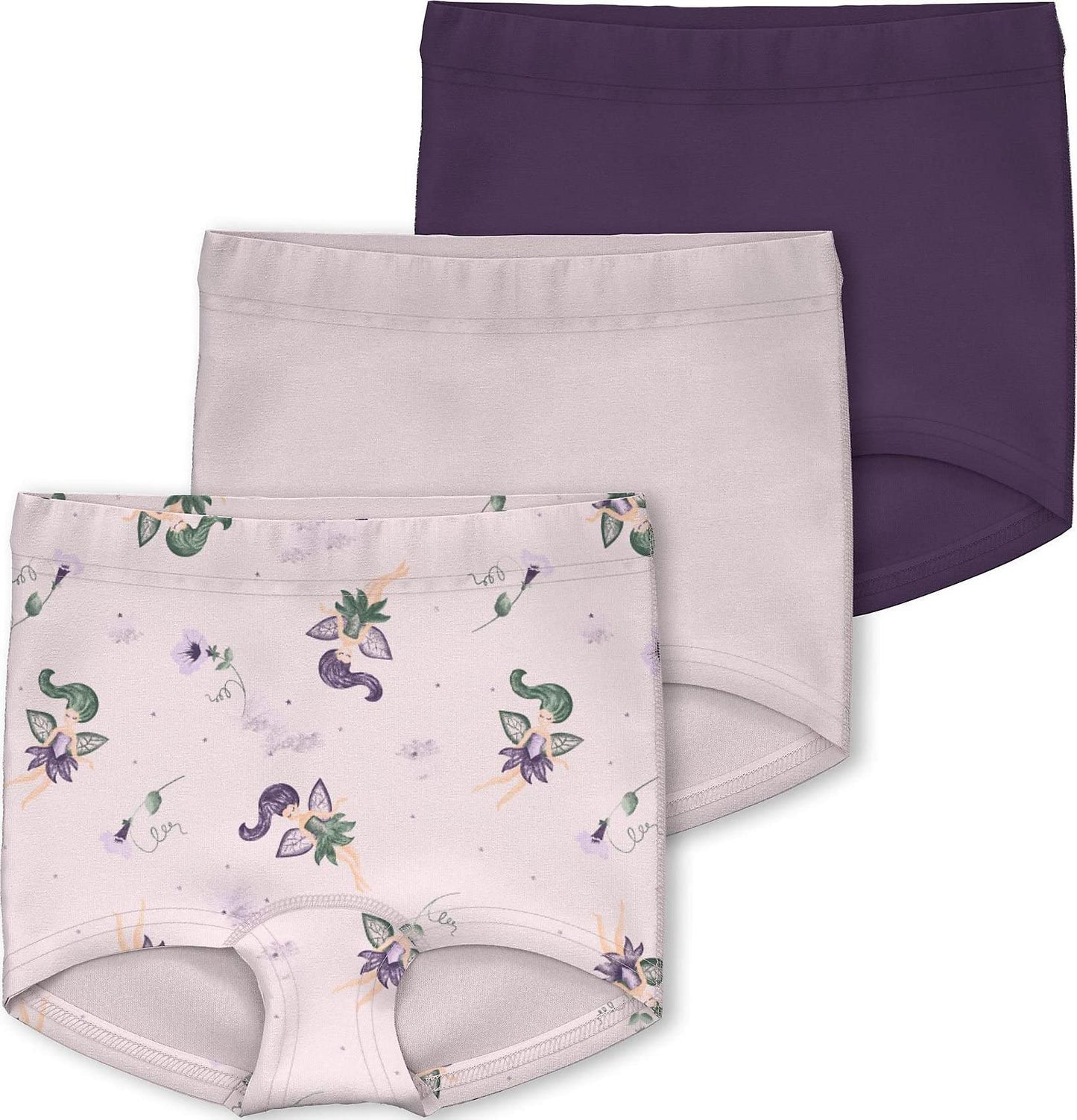 name it Girl's Gray Lilac 3 PACK Trunks 2Y