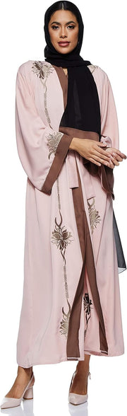 Nukhbaa Women's Abaya, Pink