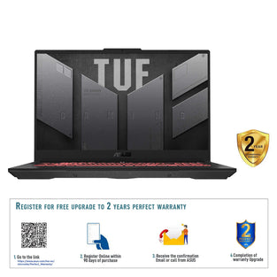 Asus Tuf Gaming A17 FA707RR-HX003W (Jaeger Gray) Gaming Laptop, R7-6800H 16GB 1Tb Pcie G3 Ssd, Nv Rtx3070, Win11 Home, 17.3 Inch Fhd 1920X1080 16:9 144Hz, Hd Webcam, Backlit-RGB-Eng-Arb-KB