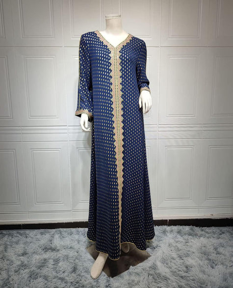 Arab Morocco Muslim Maxi Dress Abaya Women Ramadan Abayas Dubai Turkey Islam Kaftan Long for Women Tradition Causal Wear