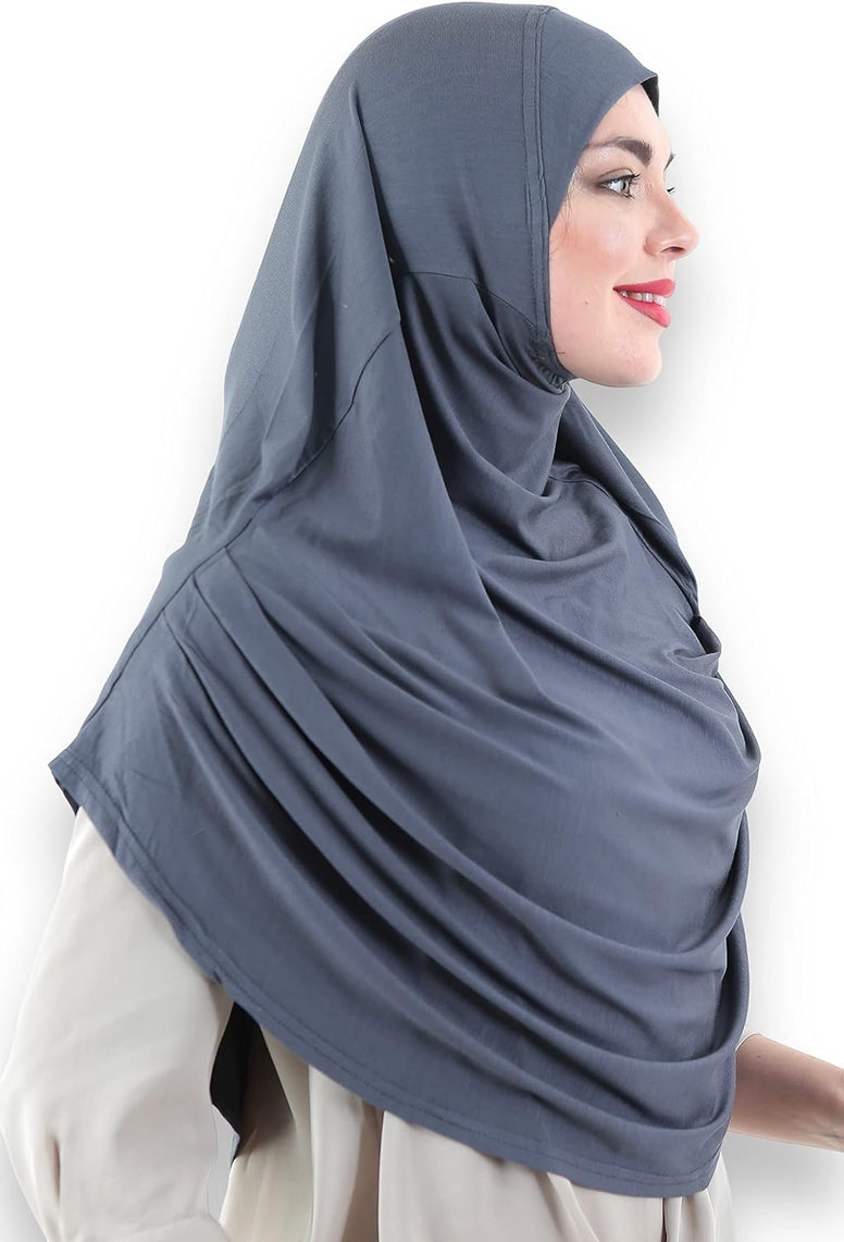 Avanos Easy Wear Soft Hijab for Women, Instant Hijab Long Scarf, Jersey Turbans Prayer Muslim Abayas Dress Clothes Jilbab