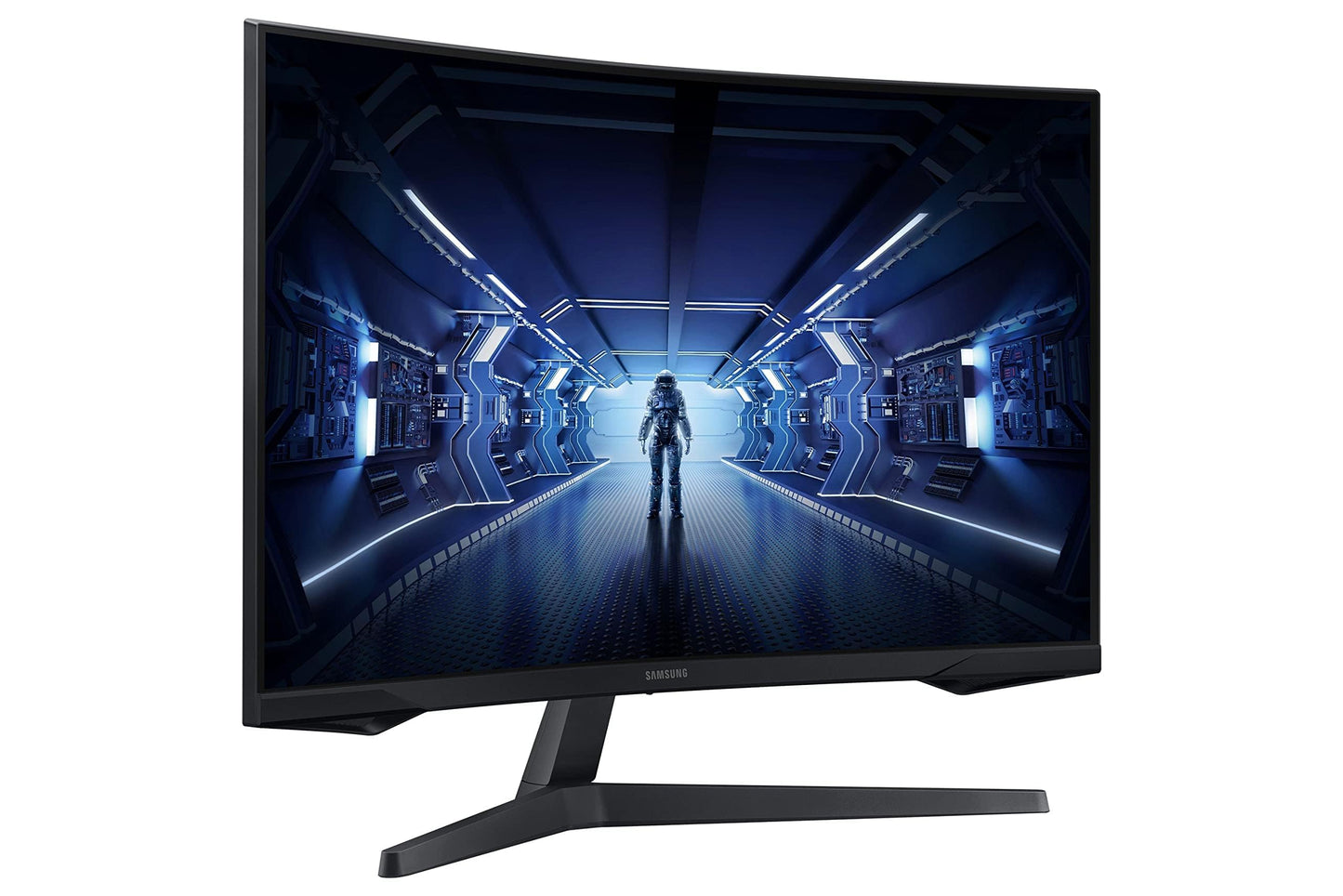 Samsung 32" LC32G55 Odyssey G5 Curved Gaming Monitor with 144Hz Refresh Rate & 1ms Response Time, WQHD Resolution, AMD FreeSync Premium - LC32G55TQBMXUE