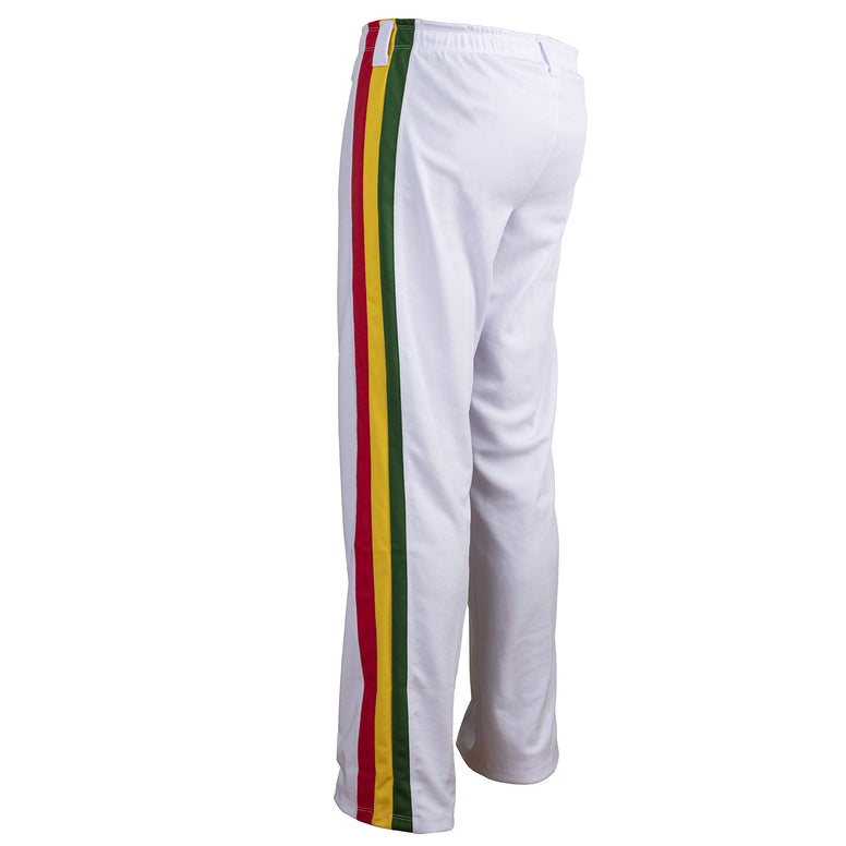 JLSPORT Authentic Brazilian Capoeira Martial Arts Men's Trousers (Jamaican Reggae) Large
