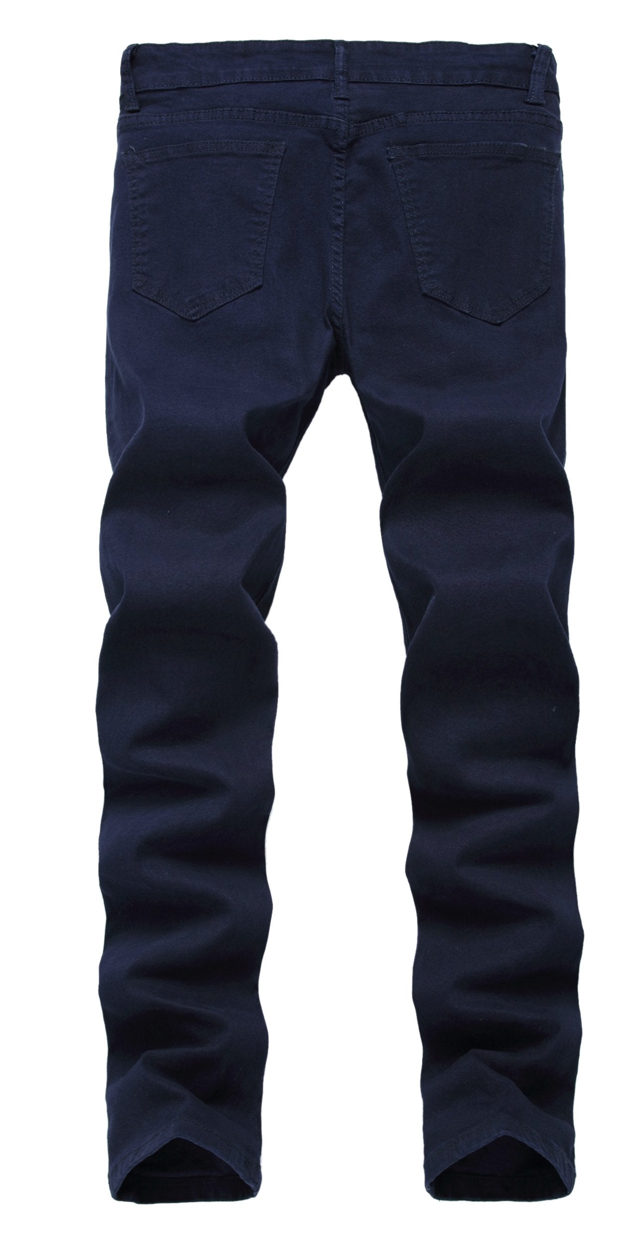 Boy's Skinny Fit Stretch Fashion Jeans Pants, Navy Blue, 12