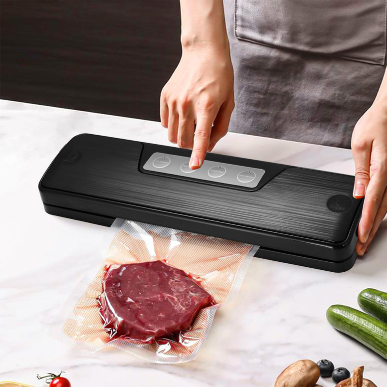 Vaccum Sealer Food Savers Vacuum Sealer Machines, Dry/Moist Food Modes Vacuum Food Sealer with Cutting Design, Air Sealer Machine with 10 Vacuum Seal Bags