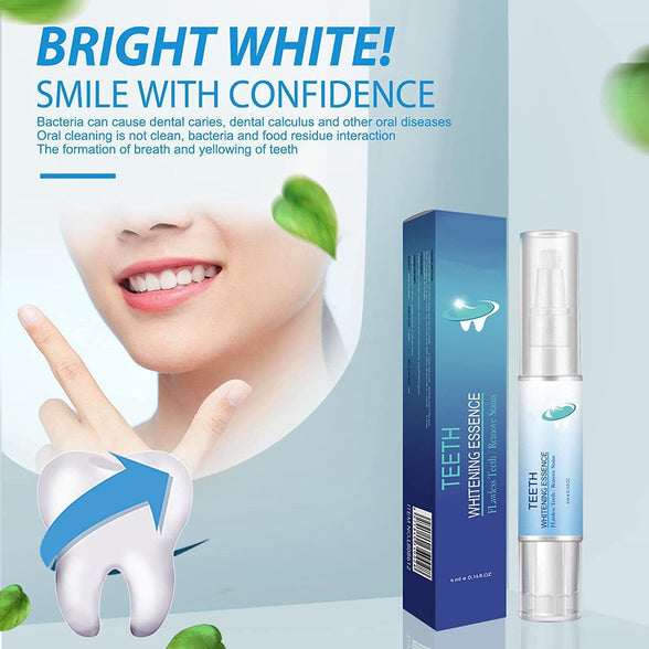 SYOSI Teeth Whitening Essence Pen, Teeth Whitening Pen, Purely White Deluxe Teeth Whitening Kit, Fast and Effective Removal Tooth Stain Removal