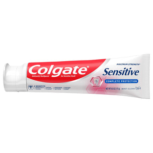 Colgate Sensitive Toothpaste, Complete Protection, Mint - 6 Ounce (Pack of 3)