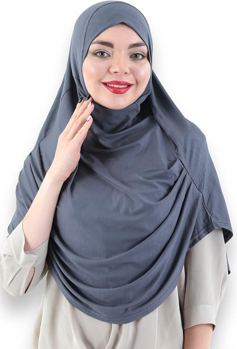 Avanos Easy Wear Soft Hijab for Women, Instant Hijab Long Scarf, Jersey Turbans Prayer Muslim Abayas Dress Clothes Jilbab