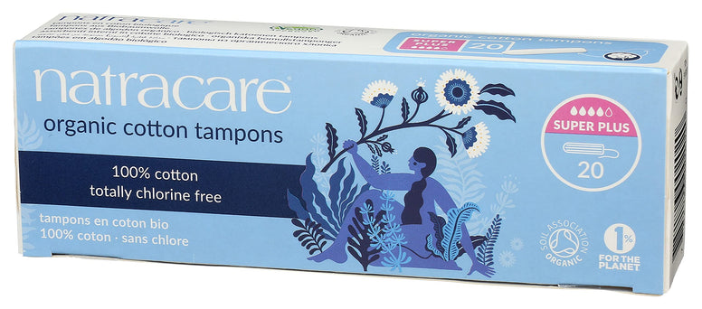 Natracare Organic Cotton Tampons Super Plus 20 Count