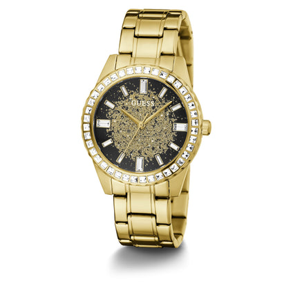 GUESS Women's 38mm Sport Watch with Glitter and Crystal Accents