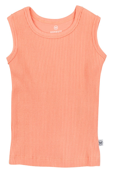 The Honest Company Baby Girls Organic Cotton Chunky Rib Tank Baby and Toddler 0-3 month