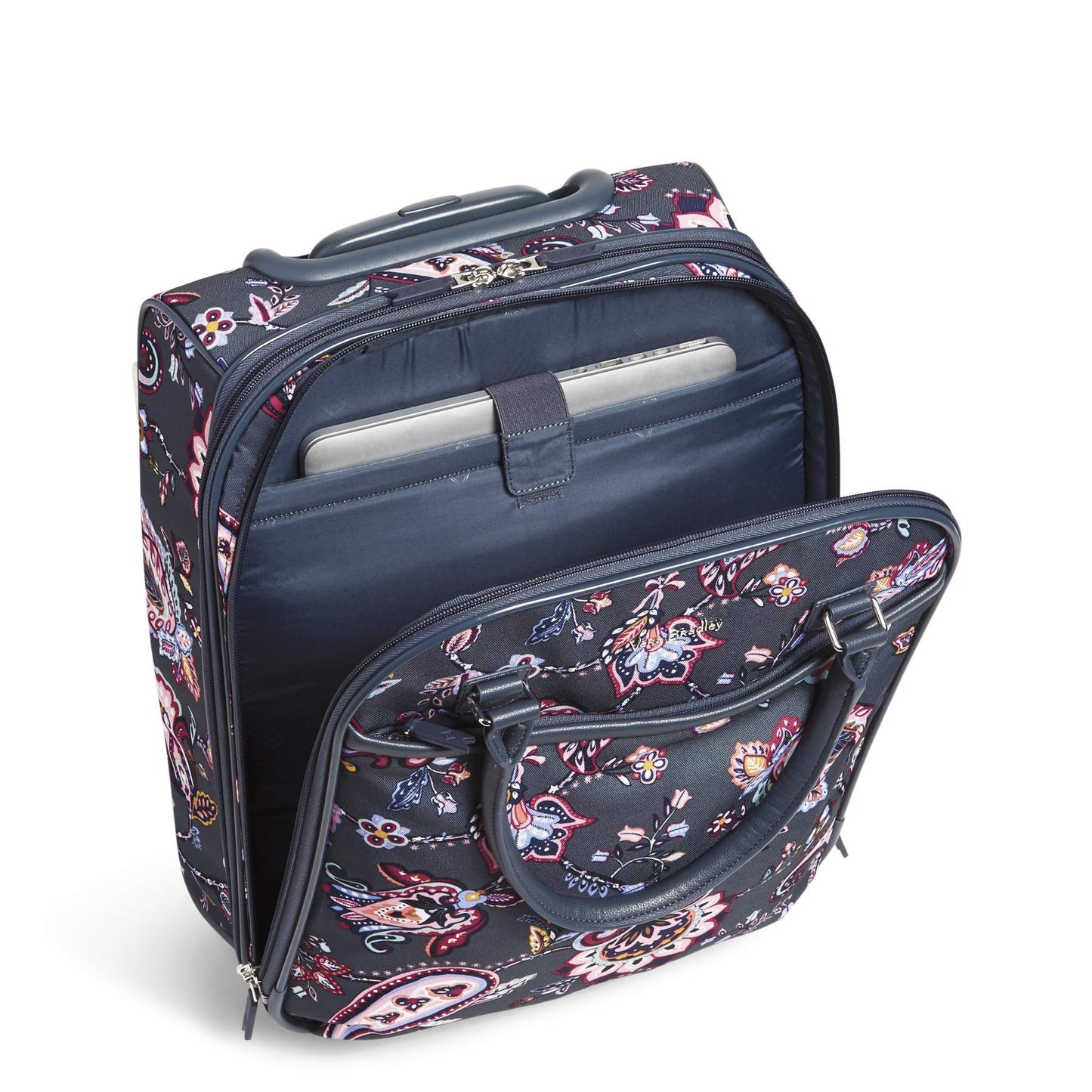 Vera Bradley Women's Softside Rolling Work Bag, Felicity Paisley, One size