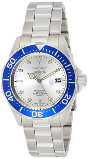 Invicta Men'S Pro Diver Quartz 3 Hand Silver Dial Stainless Steel Band Watch - 14123