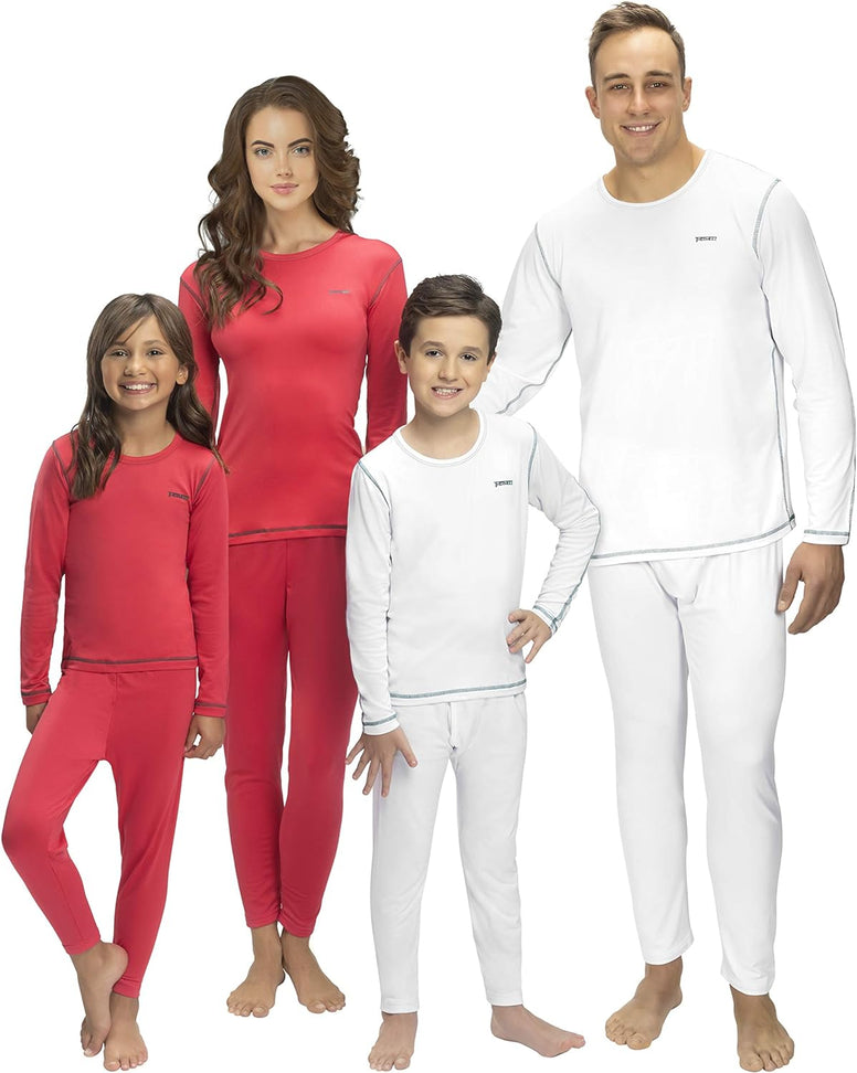 Thermal Underwear for Girls (Thermal Long Johns) Sleeve Shirt & Pants Set, Base Layer w/Leggings Bottoms Ski/Extreme Cold