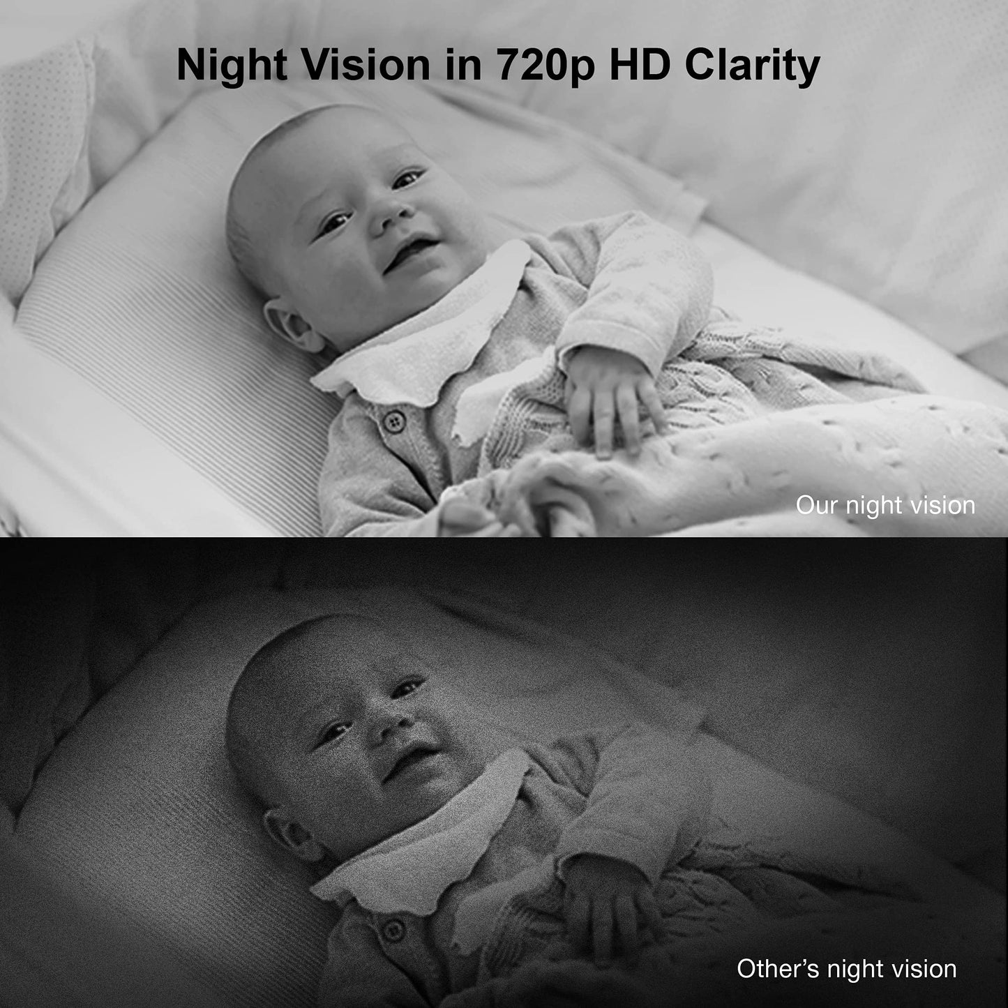 VTech VM818HD Video Monitor, 5-inch 720p HD Display, Night Light, 110-degree Wide-angle True-color DayVision, HD No Glare NightVision, Best-in-class 1000ft Range, 2-Way Talk