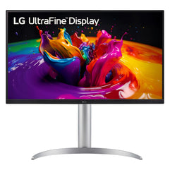 LG 27UP850-W Monitor 27” Ultrafine (3840 x 2160) IPS Display, VESA DisplayHDR 400, DCI-P3 95% Color Gamut, USB-C,3-Side Virtually Borderless Display, Height/Pivot/Tilt Adjustable Stand - Silver