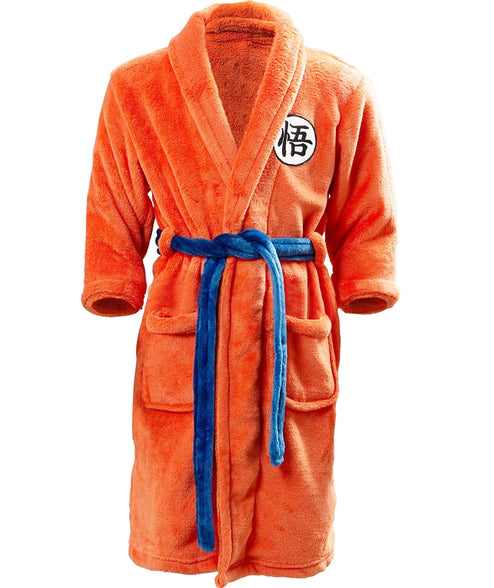 Heionia Anime Bathrobe Dragon Anime Pajamas Robes for Boys Bathrobes Costume for Kids Soft Plush Long Bath Robe Cosplay (S)