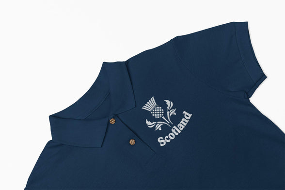 Super Lemon Scotland Scottish Childrens Childs Rugby Exclusive Retro Vintage Boys Girls Unisex White Polo Shirt, Great for Any Scottish Rugby Fans for 6 Nations and World Cup