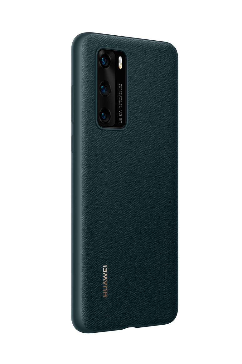 Huawei P40 Pro PU Mobile Phone Case, Original Accessory, Ink Green