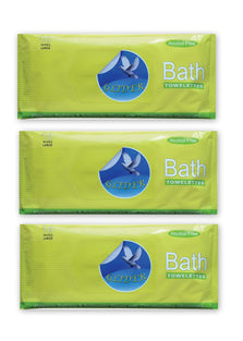 GLIDER Bed Bath Wipes (Pack of 3,30 Pieces)